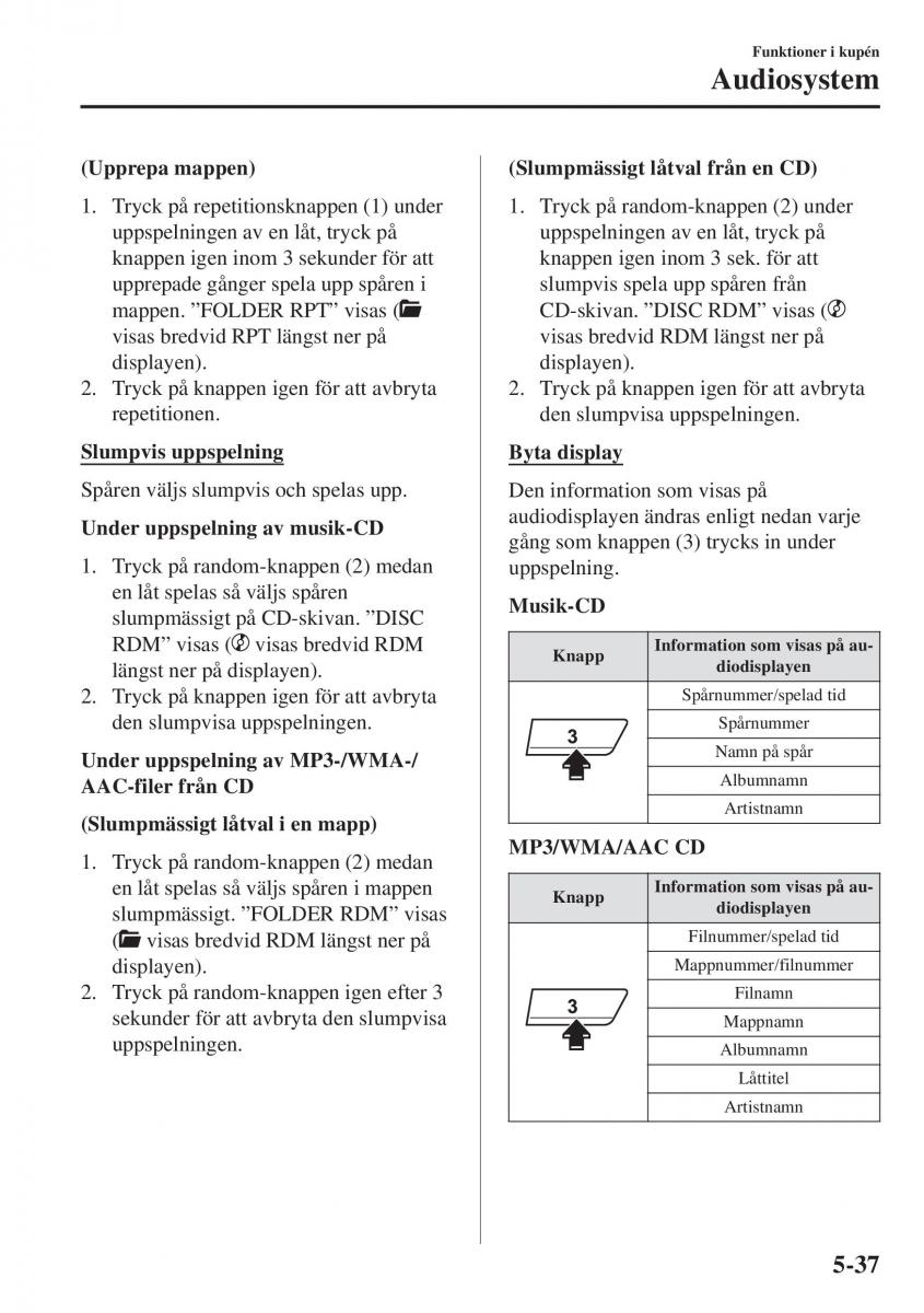 Mazda CX 3 instruktionsbok / page 351