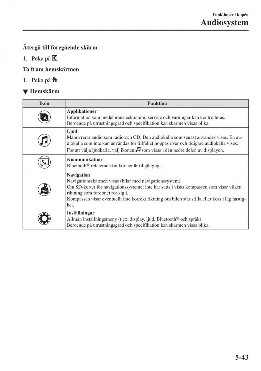 Mazda CX 3 instruktionsbok / page 357