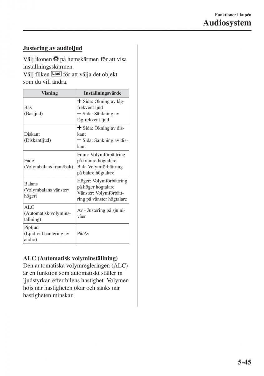 Mazda CX 3 instruktionsbok / page 359