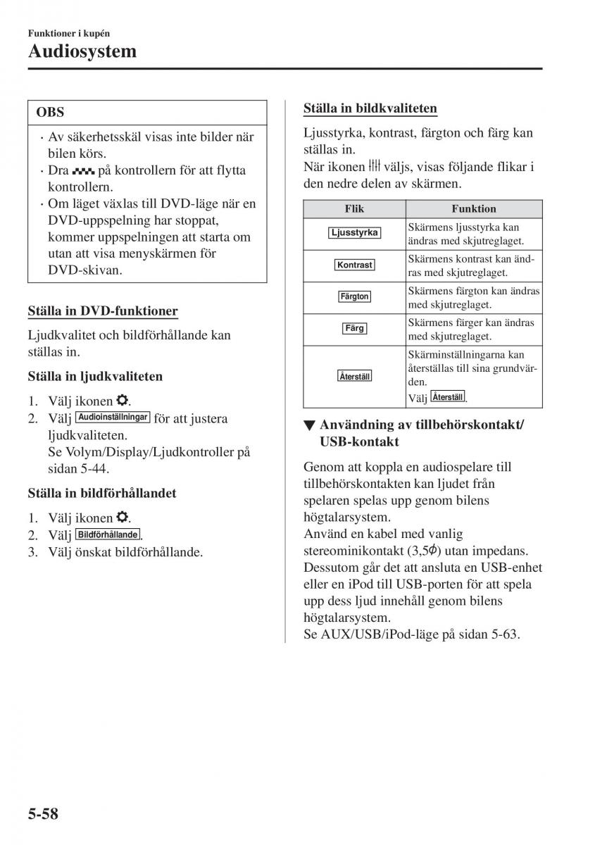 Mazda CX 3 instruktionsbok / page 372