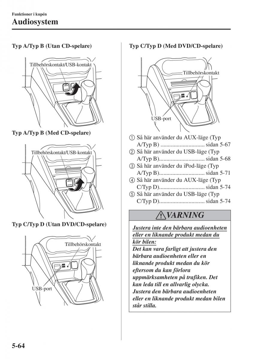 Mazda CX 3 instruktionsbok / page 378