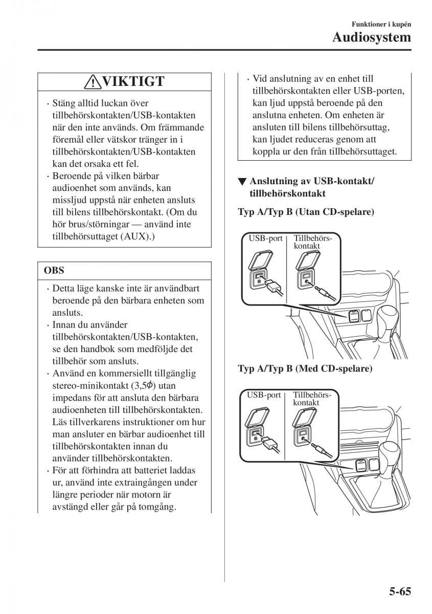 Mazda CX 3 instruktionsbok / page 379