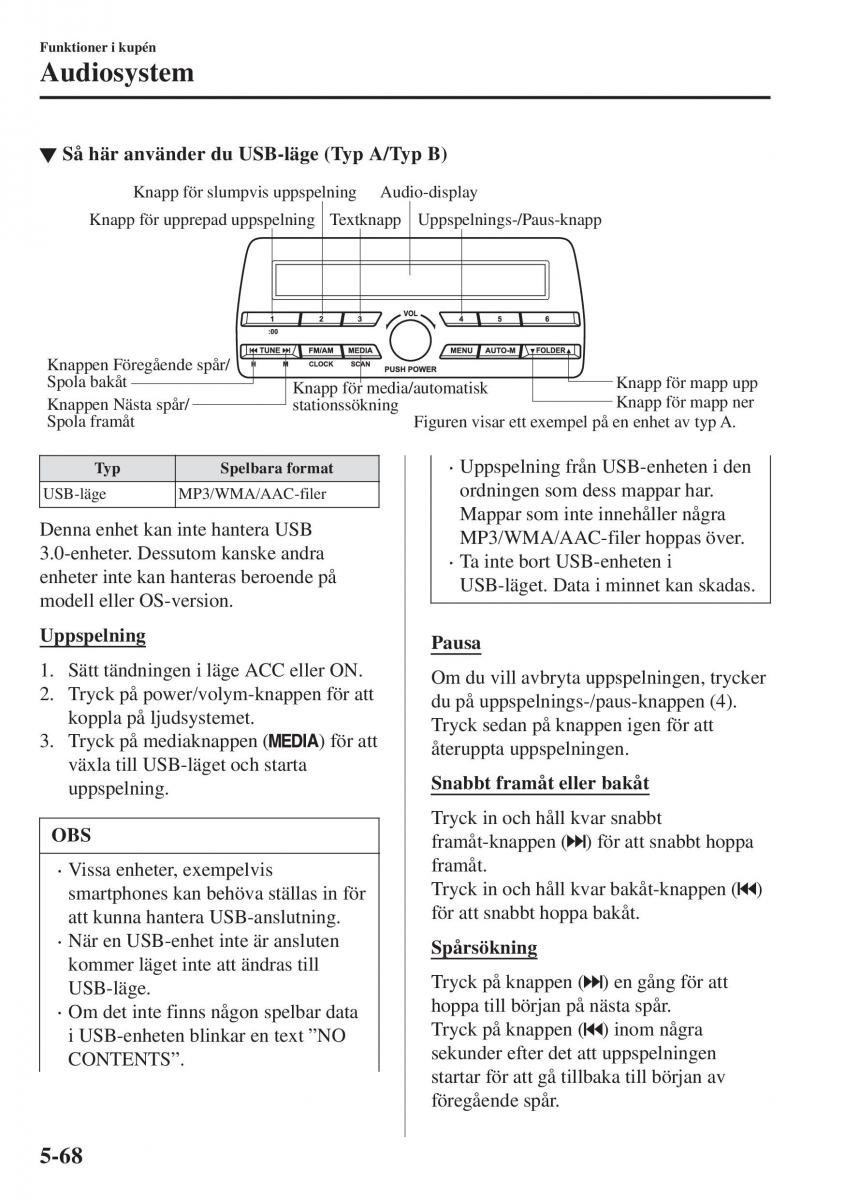 Mazda CX 3 instruktionsbok / page 382