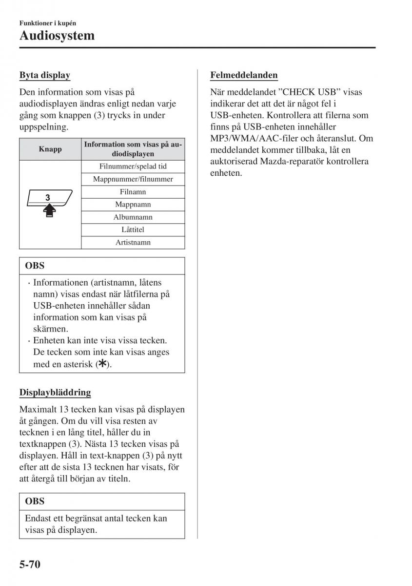 Mazda CX 3 instruktionsbok / page 384