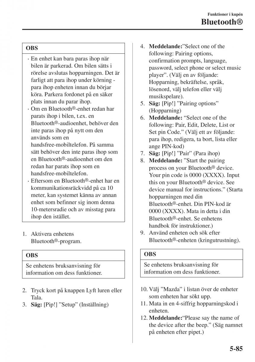 Mazda CX 3 instruktionsbok / page 399