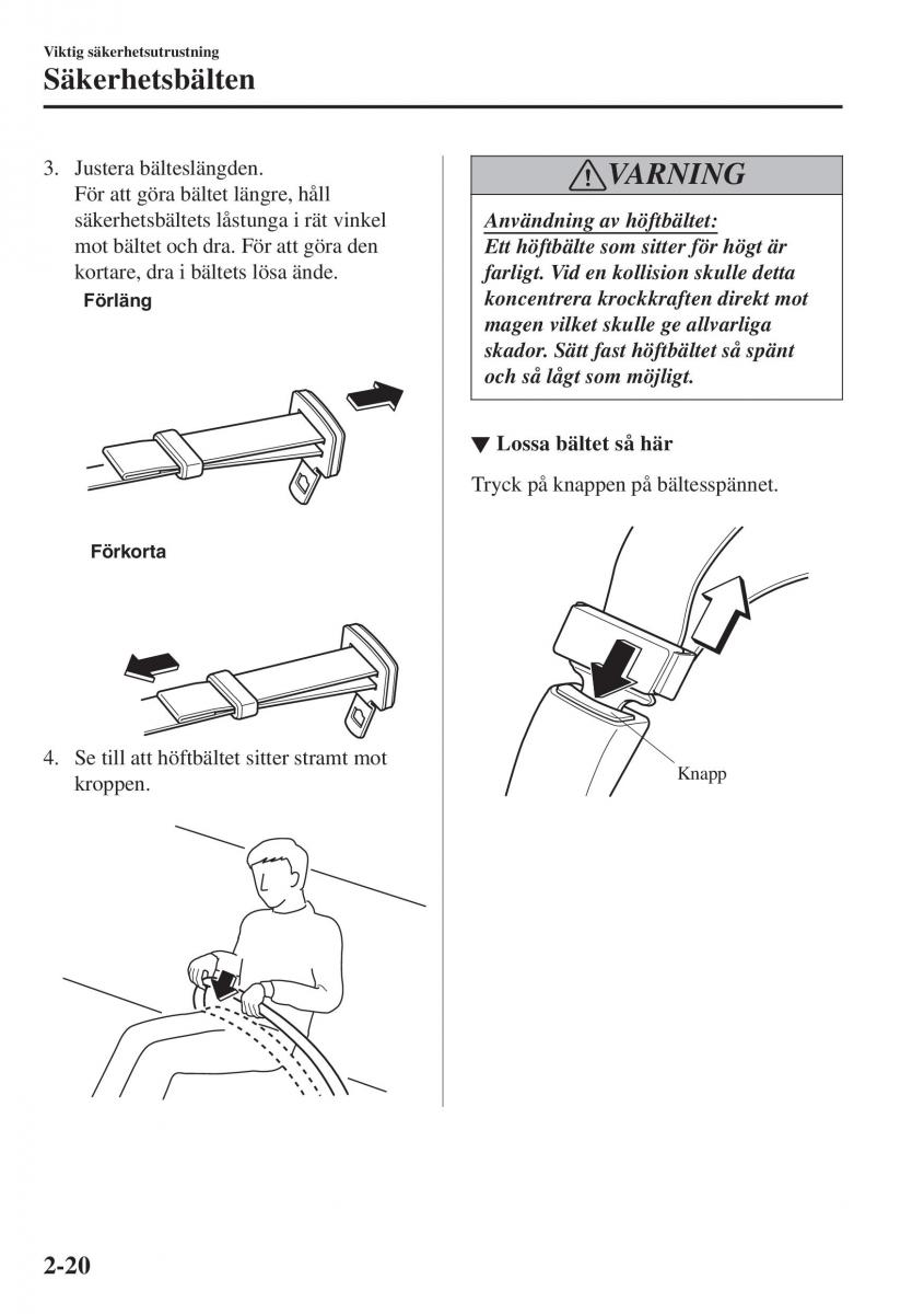 Mazda CX 3 instruktionsbok / page 40