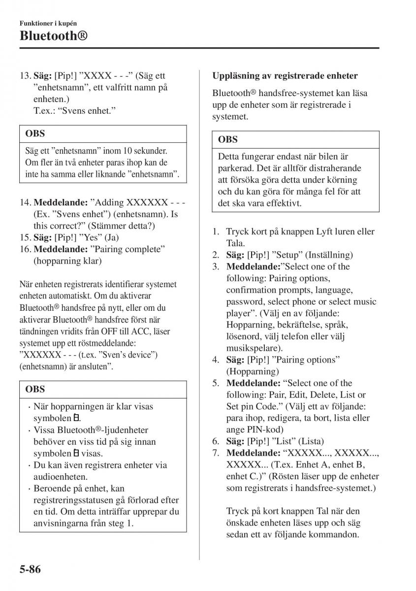 Mazda CX 3 instruktionsbok / page 400