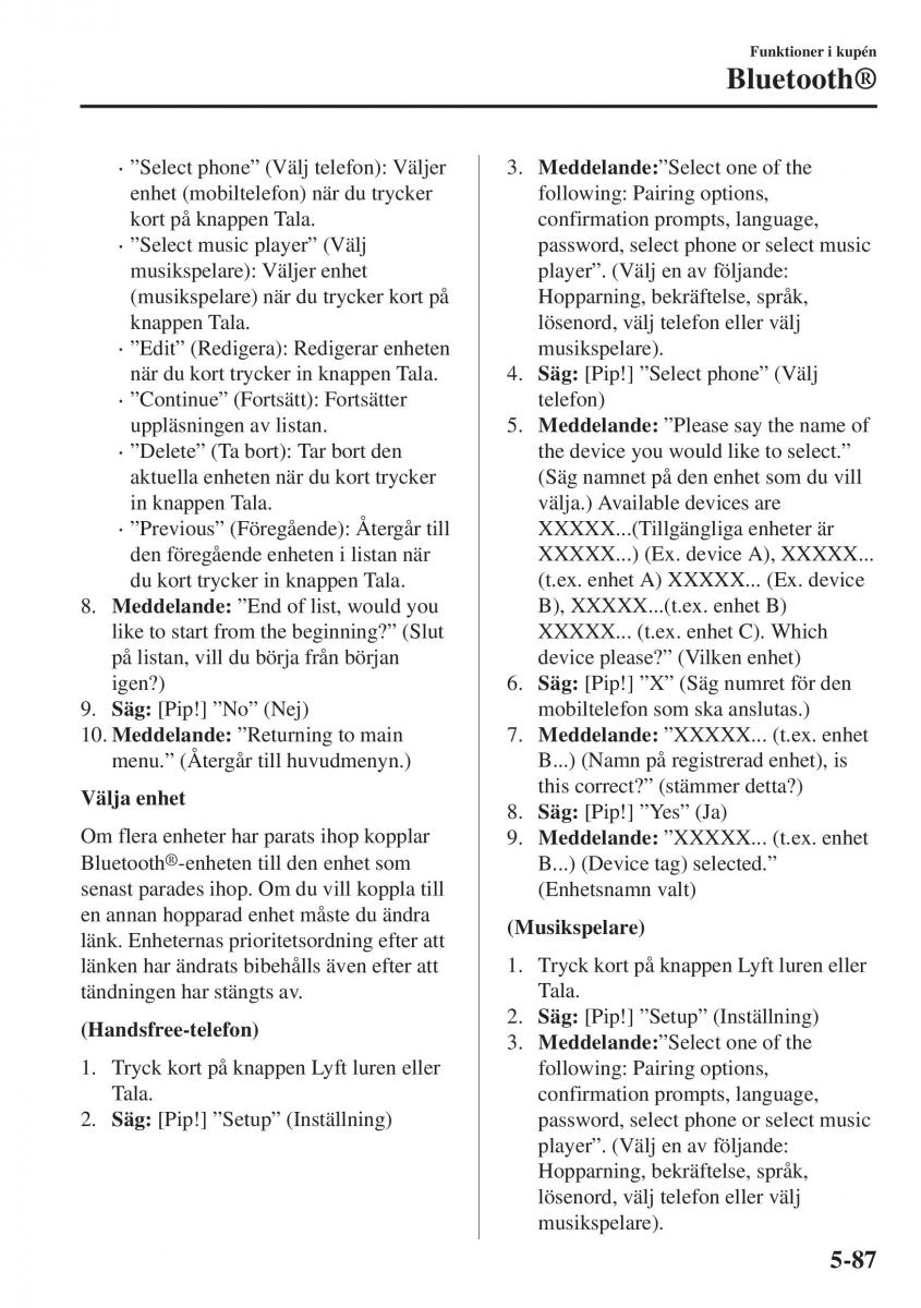 Mazda CX 3 instruktionsbok / page 401