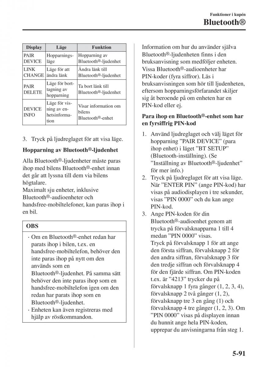 Mazda CX 3 instruktionsbok / page 405