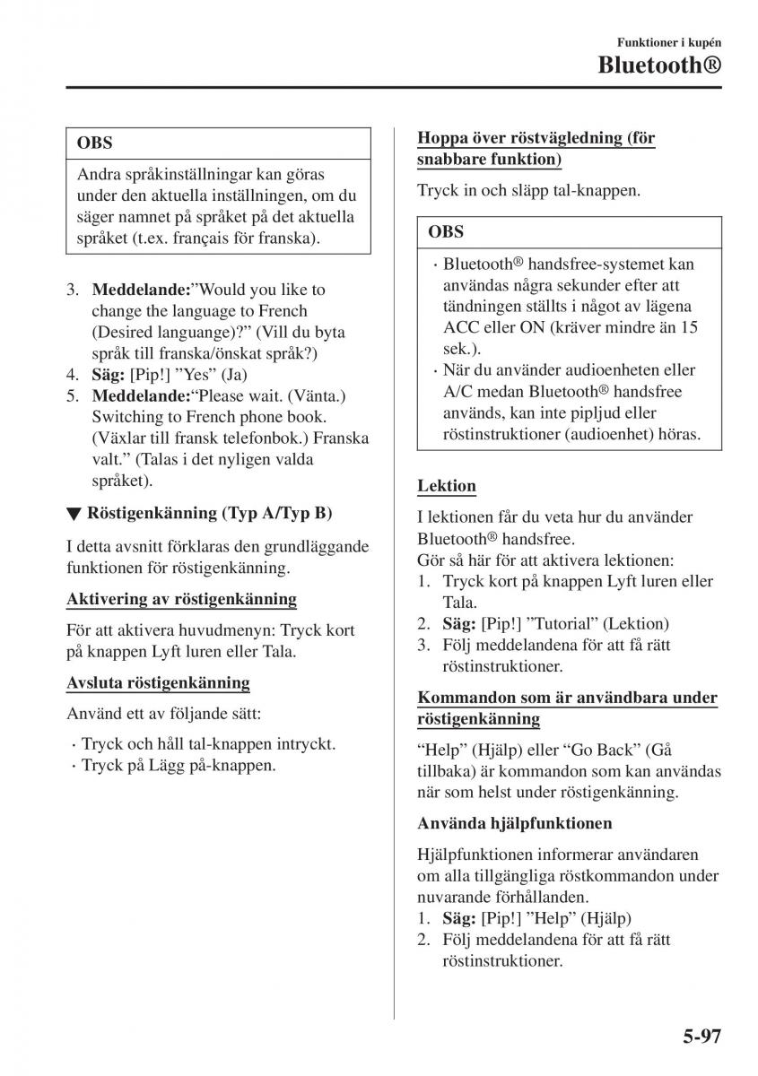 Mazda CX 3 instruktionsbok / page 411