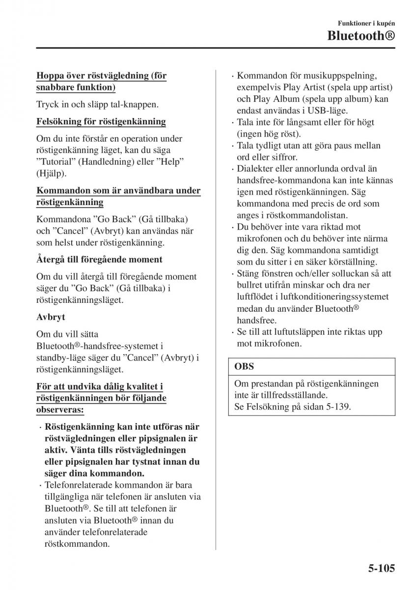 Mazda CX 3 instruktionsbok / page 419