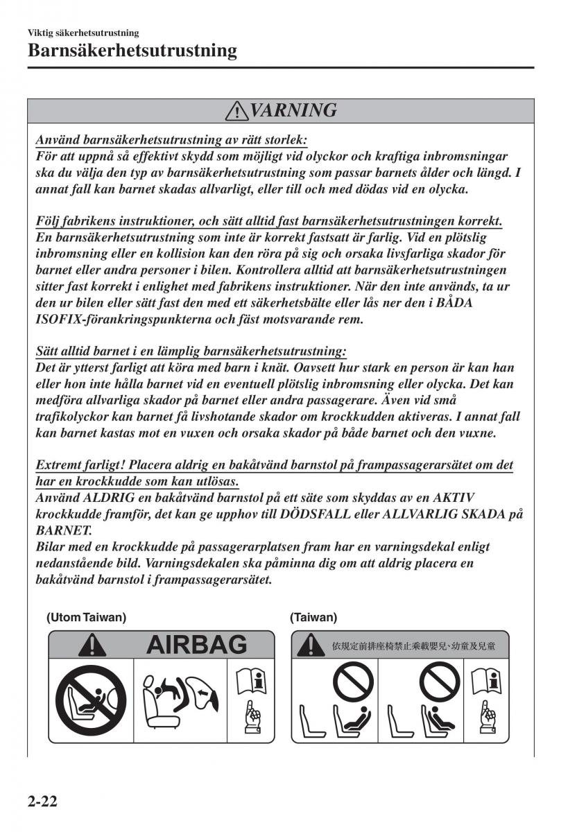 Mazda CX 3 instruktionsbok / page 42