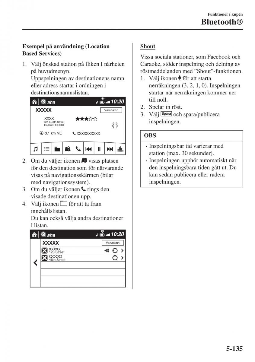 Mazda CX 3 instruktionsbok / page 449