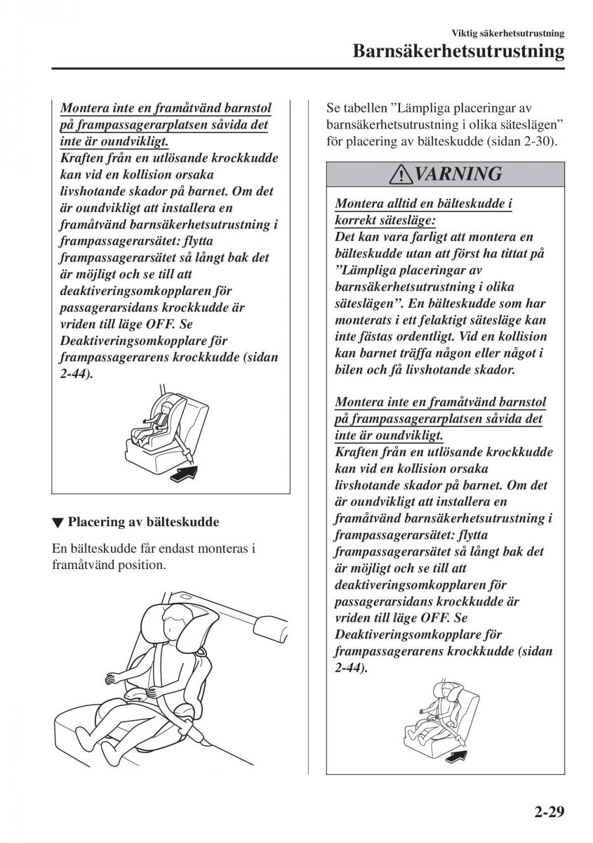 Mazda CX 3 instruktionsbok / page 49