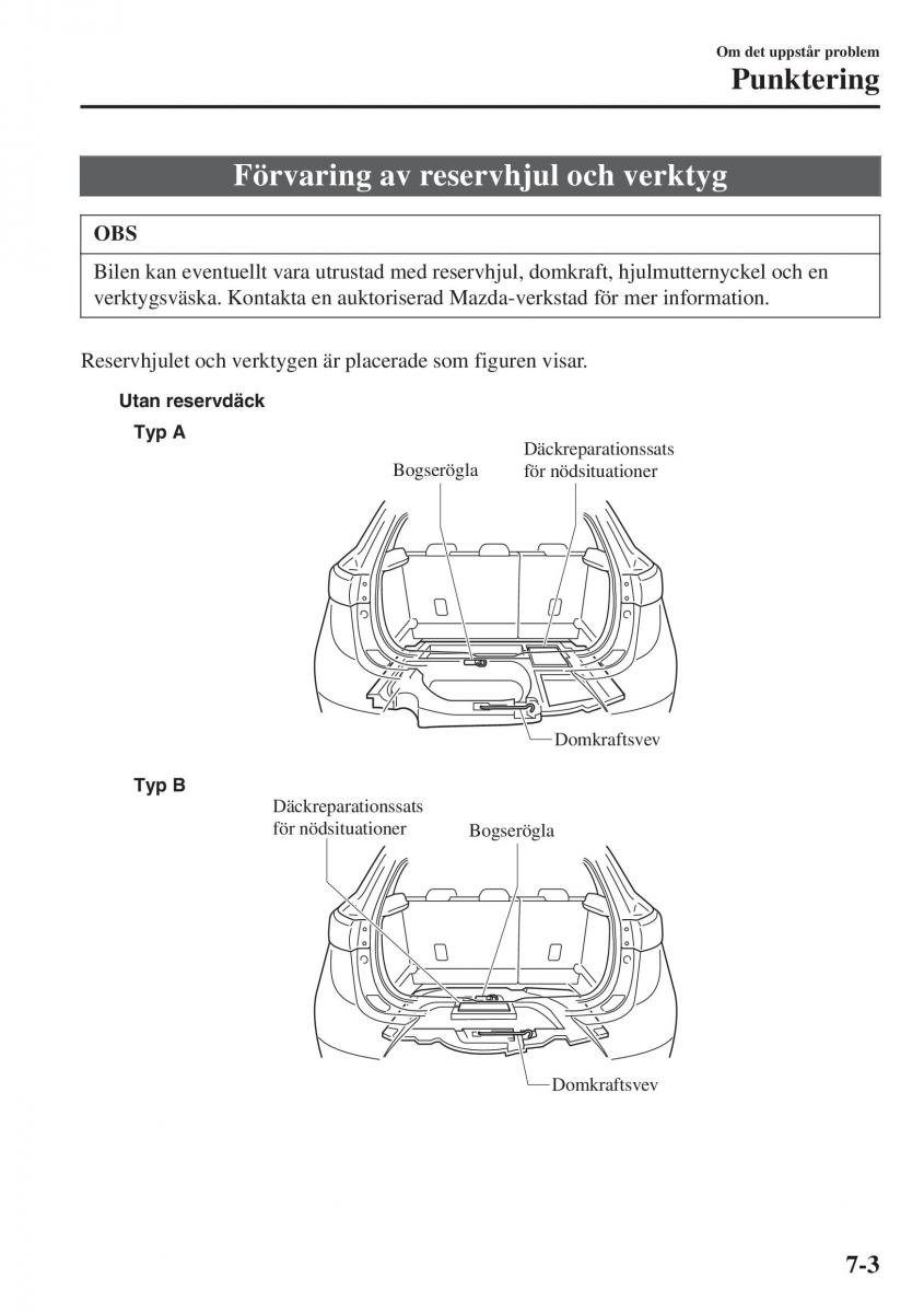 Mazda CX 3 instruktionsbok / page 535