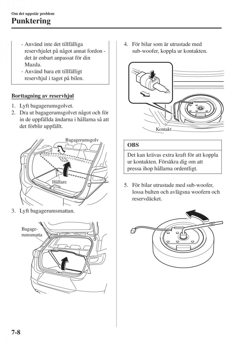 Mazda CX 3 instruktionsbok / page 540