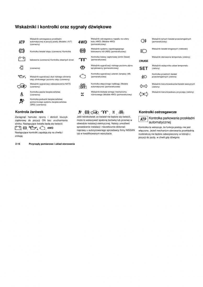 Nissan Navara III 3 instrukcja obslugi / page 66