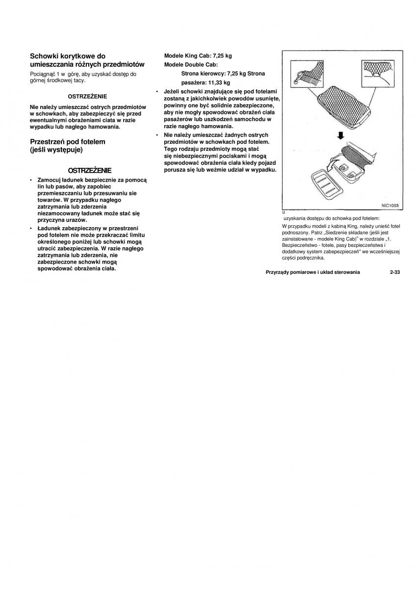 Nissan Navara III 3 instrukcja obslugi / page 83