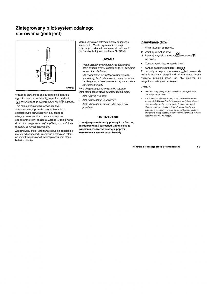 Nissan Navara III 3 instrukcja obslugi / page 97