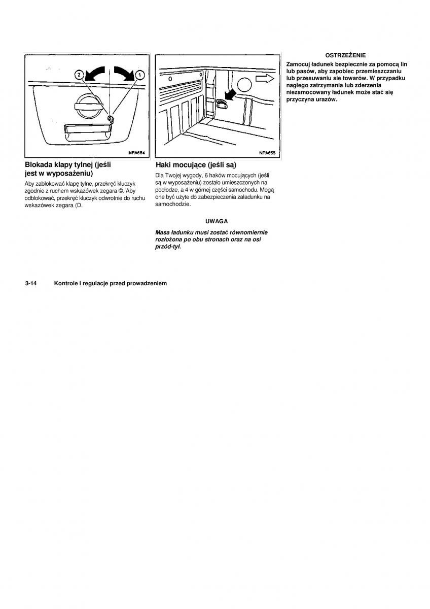 Nissan Navara III 3 instrukcja obslugi / page 108