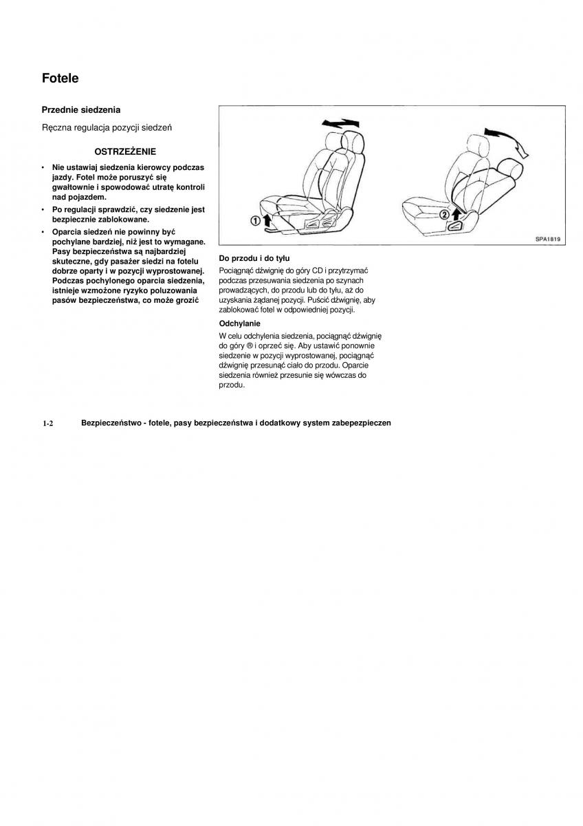 Nissan Navara III 3 instrukcja obslugi / page 14