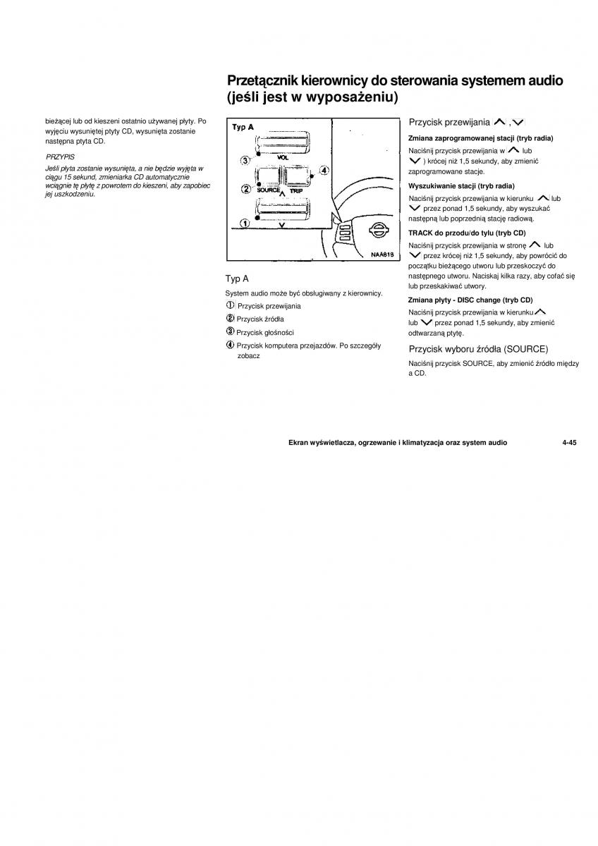 Nissan Navara III 3 instrukcja obslugi / page 159