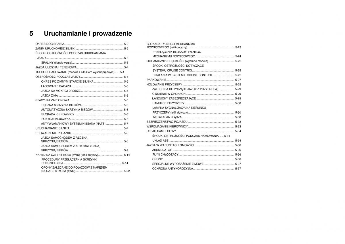 Nissan Navara III 3 instrukcja obslugi / page 163