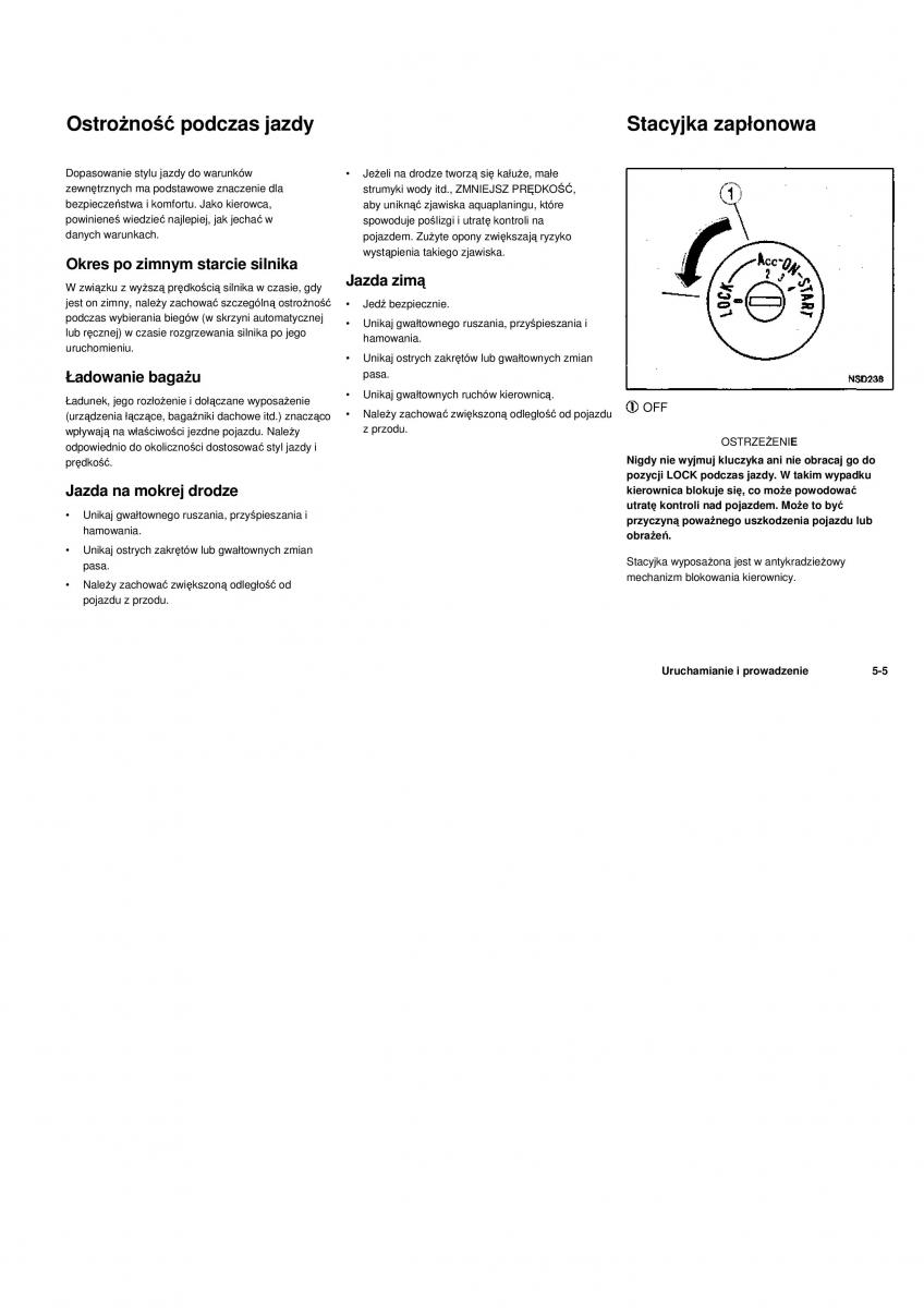 Nissan Navara III 3 instrukcja obslugi / page 167