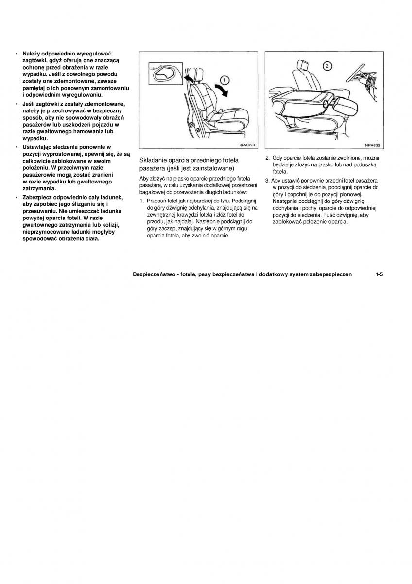 Nissan Navara III 3 instrukcja obslugi / page 17