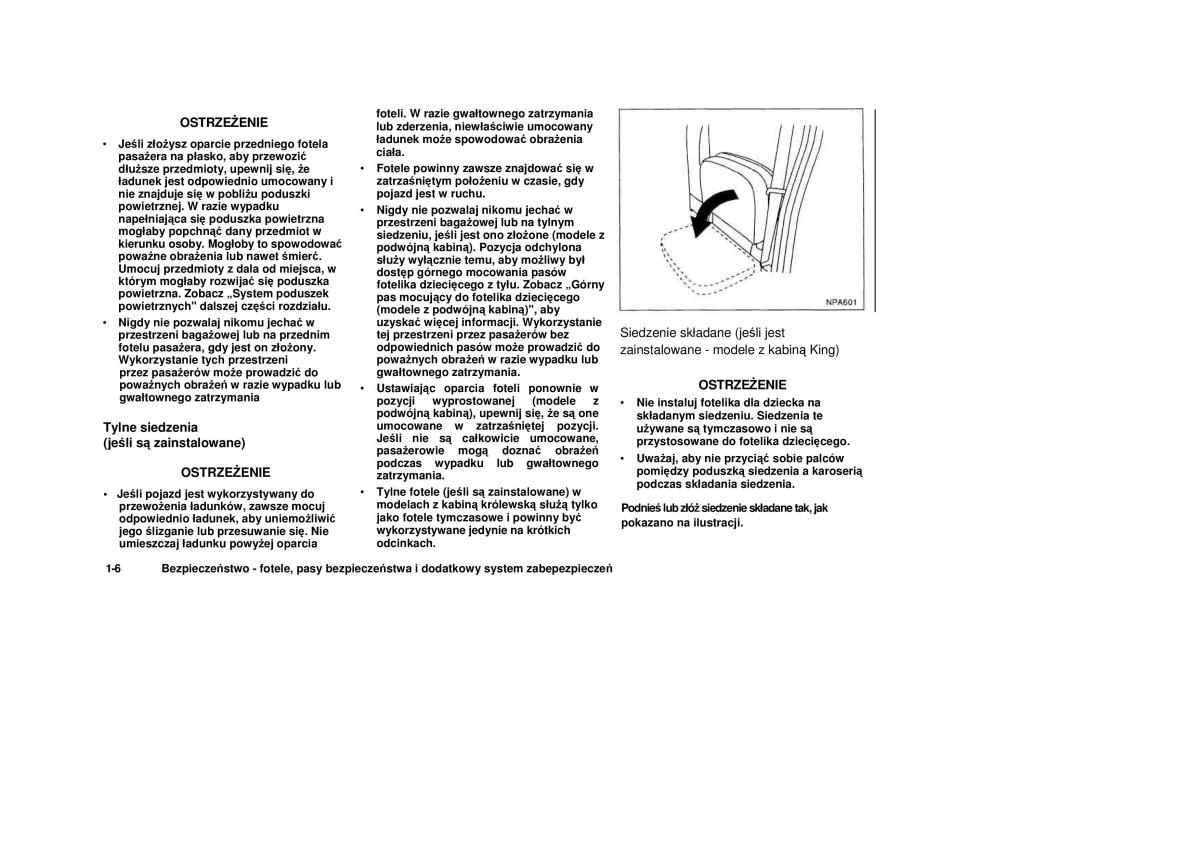 Nissan Navara III 3 instrukcja obslugi / page 18