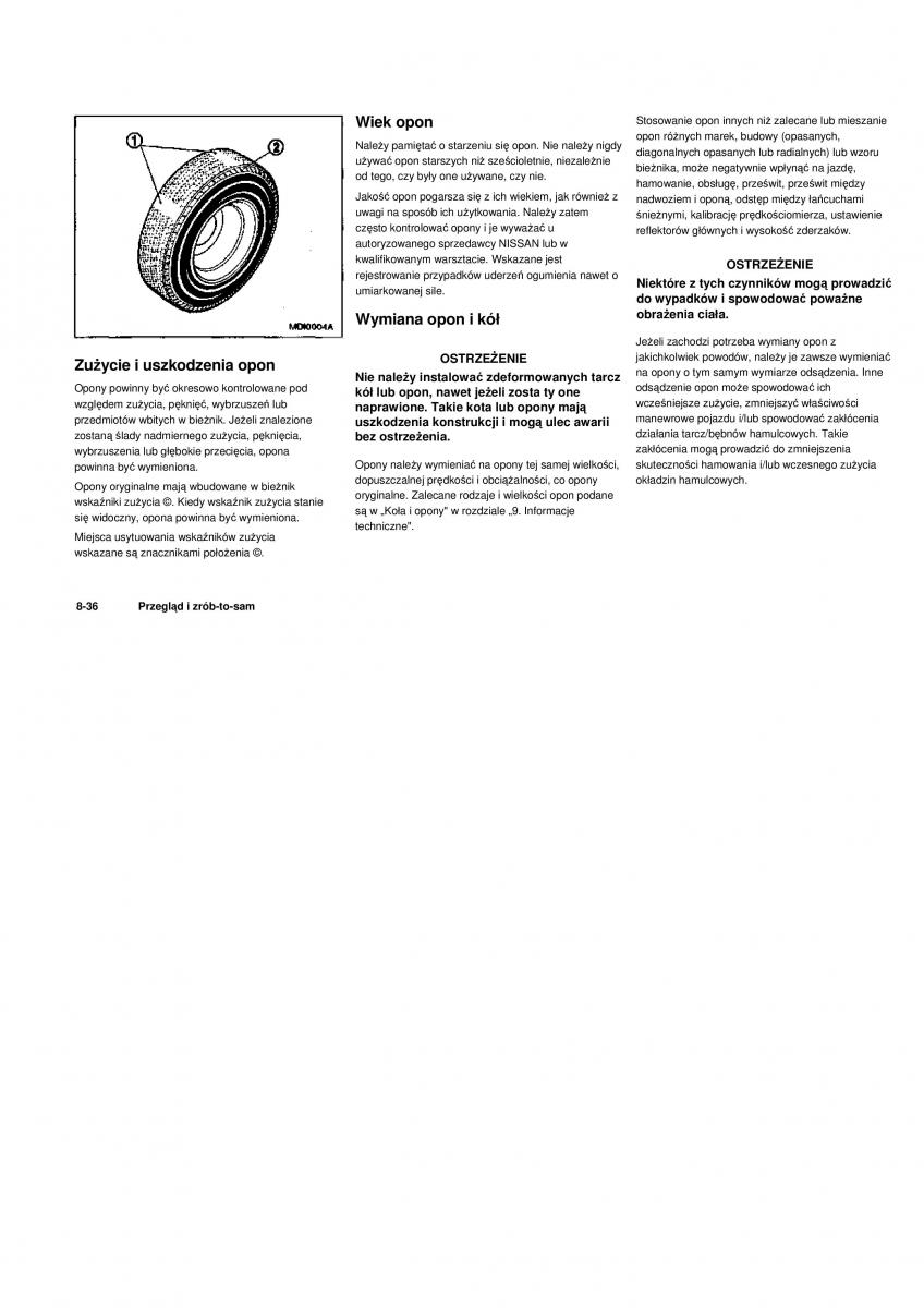 Nissan Navara III 3 instrukcja obslugi / page 258