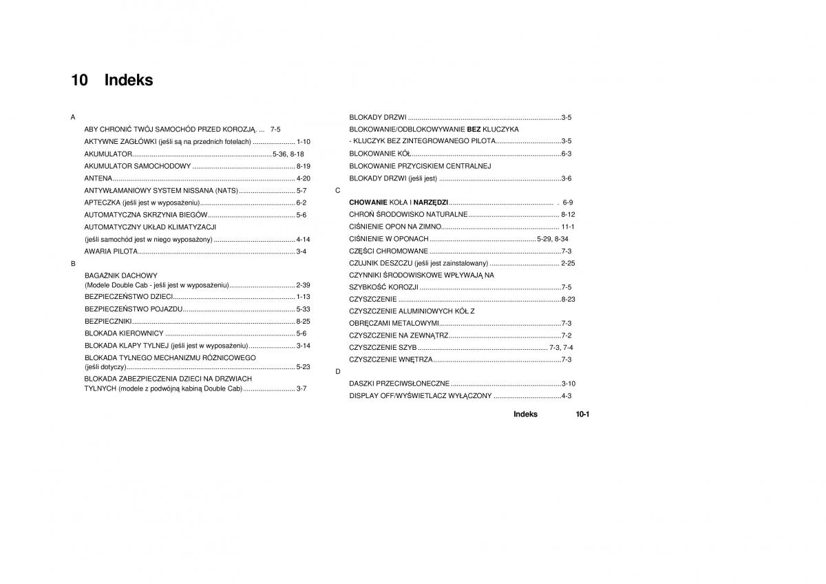 Nissan Navara III 3 instrukcja obslugi / page 275