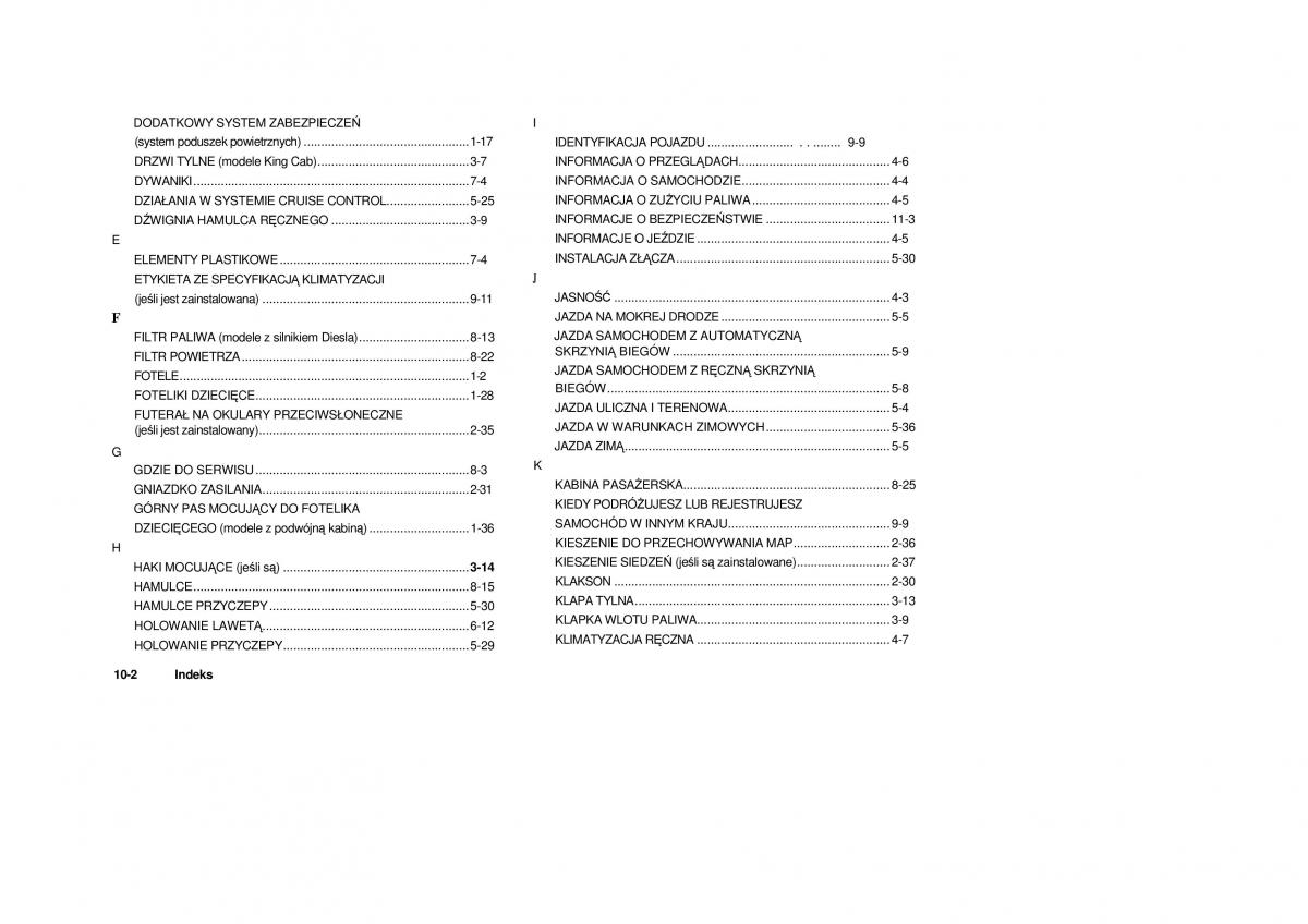 Nissan Navara III 3 instrukcja obslugi / page 276