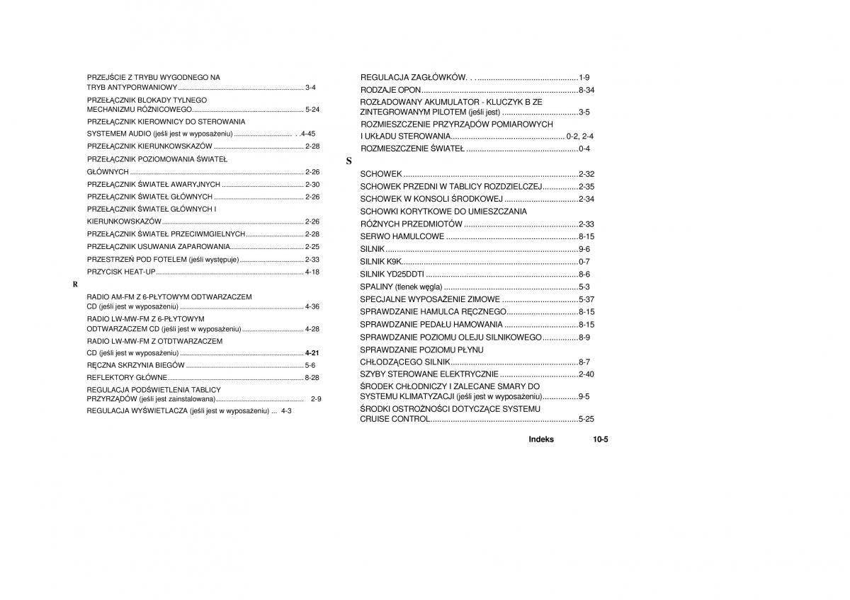 Nissan Navara III 3 instrukcja obslugi / page 279