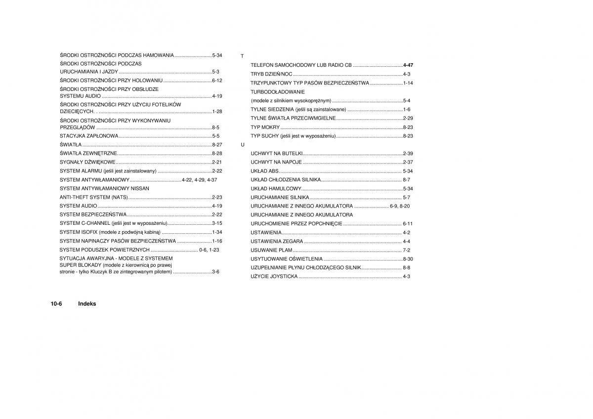 Nissan Navara III 3 instrukcja obslugi / page 280