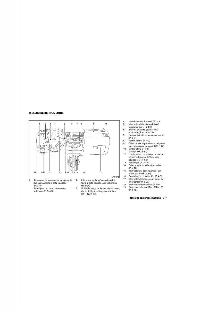 Nissan Tiida Versa I 1 manual del propietario / page 13