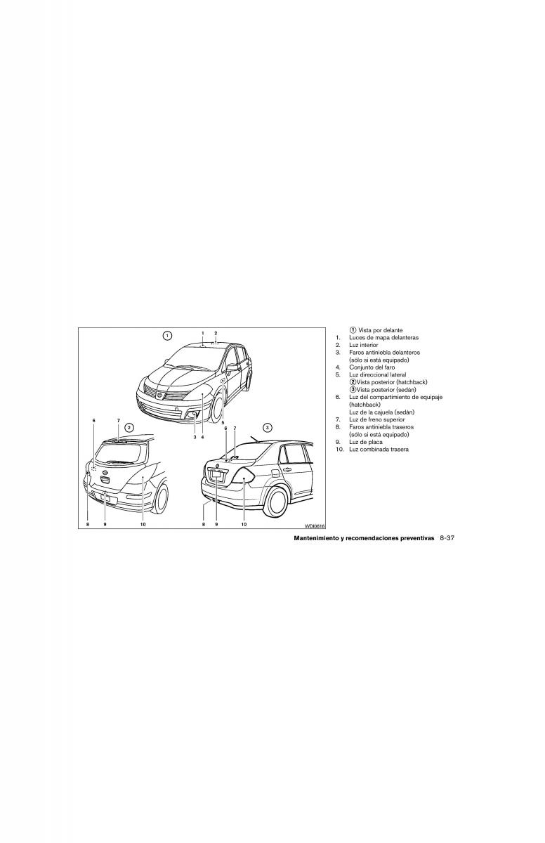 Nissan Tiida Versa I 1 manual del propietario / page 305