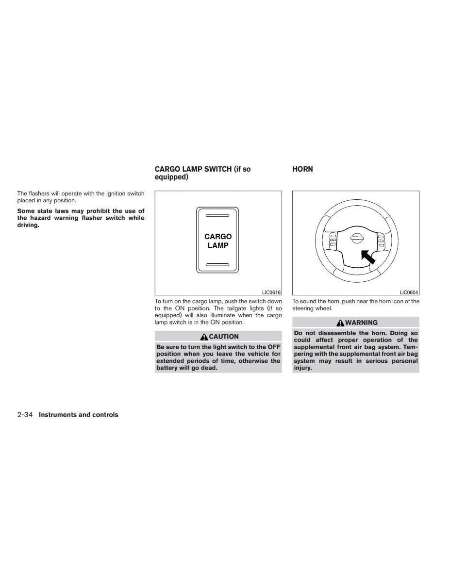 Nissan Titan I 1 owners manual / page 115