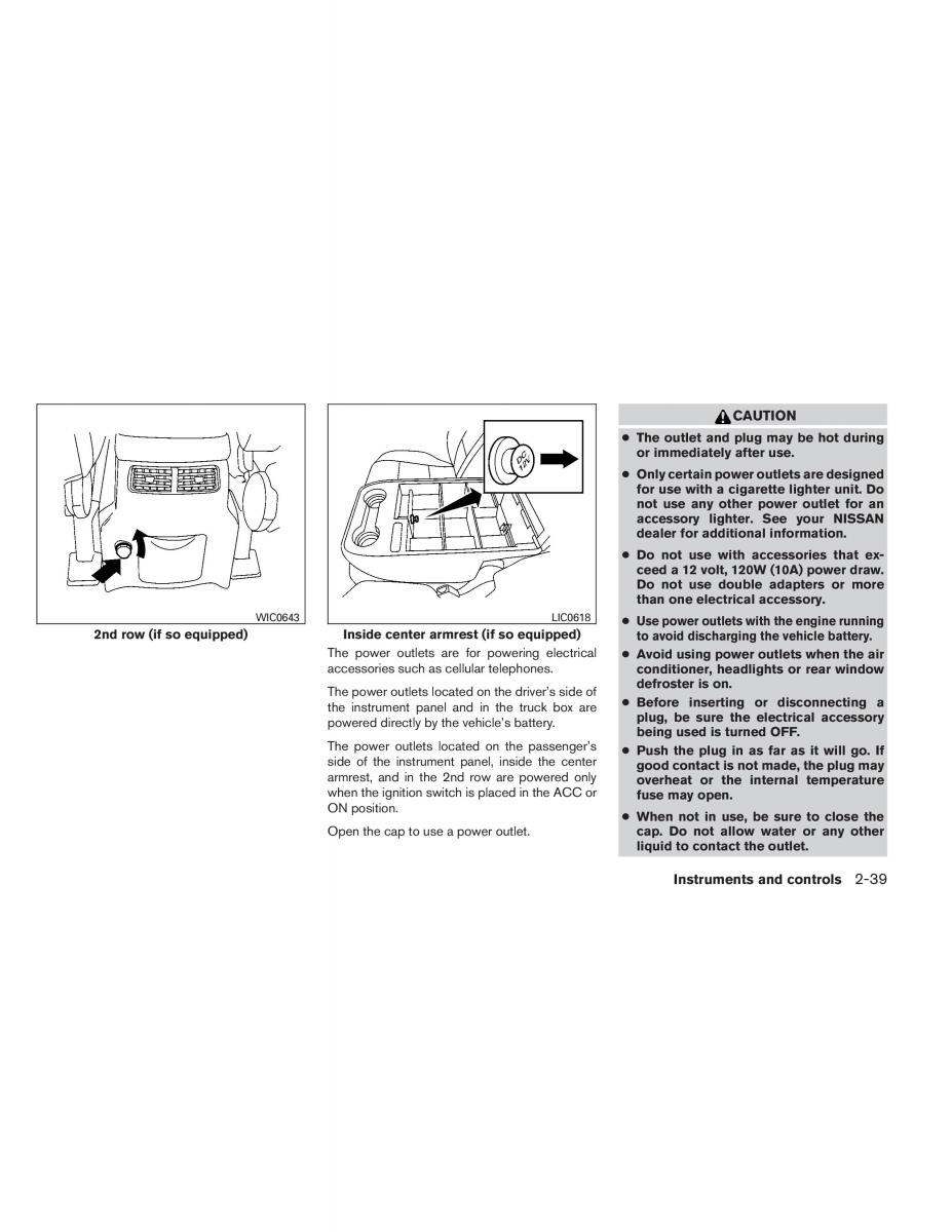 Nissan Titan I 1 owners manual / page 120