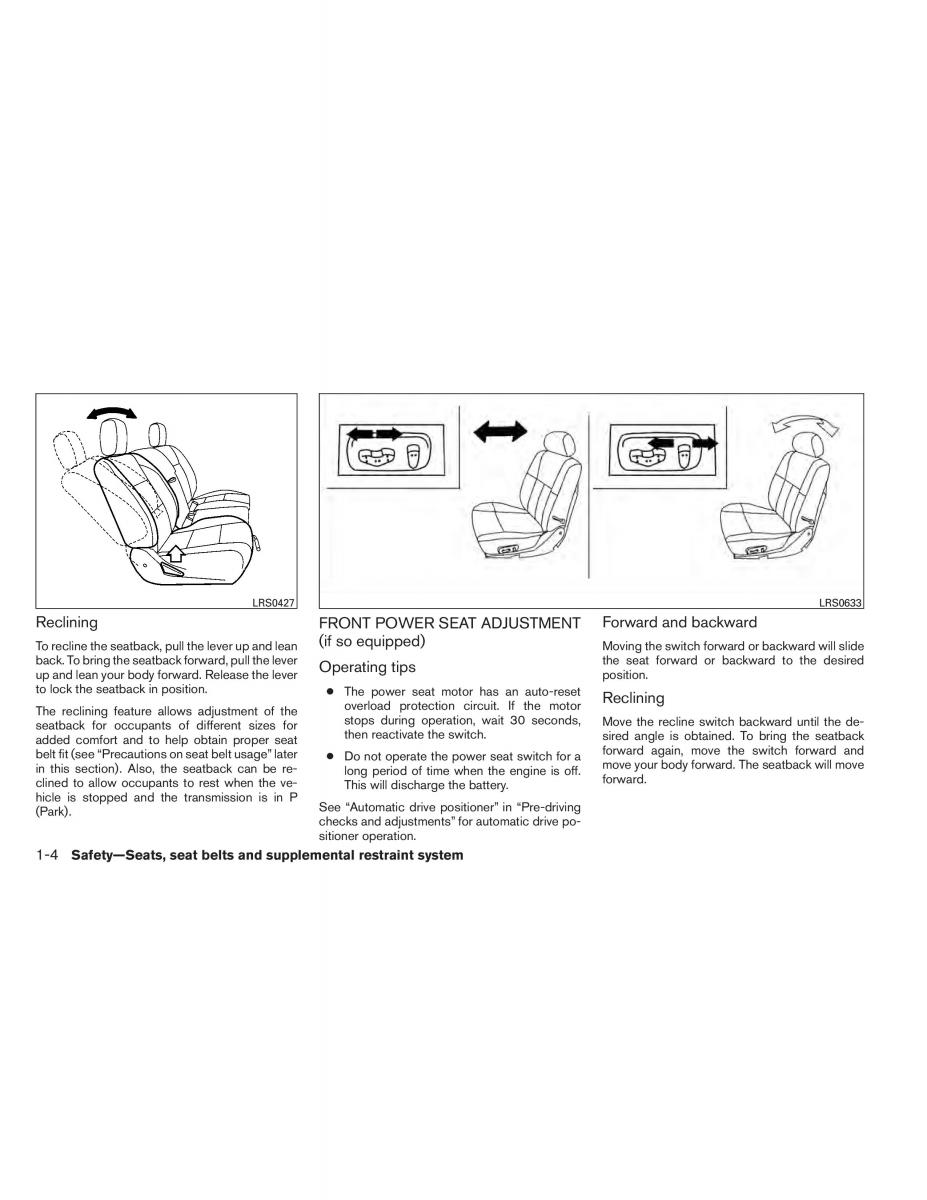 Nissan Titan I 1 owners manual / page 21