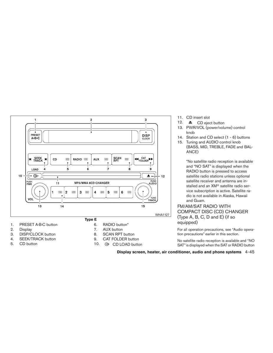 Nissan Titan I 1 owners manual / page 214