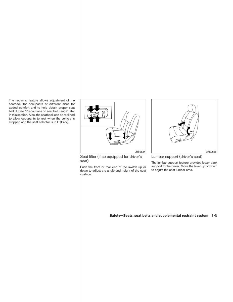 Nissan Titan I 1 owners manual / page 22