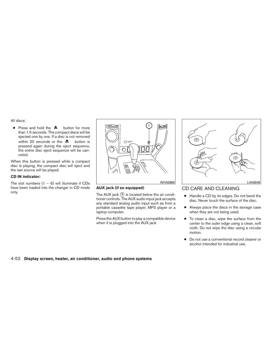 Nissan Titan I 1 owners manual / page 221