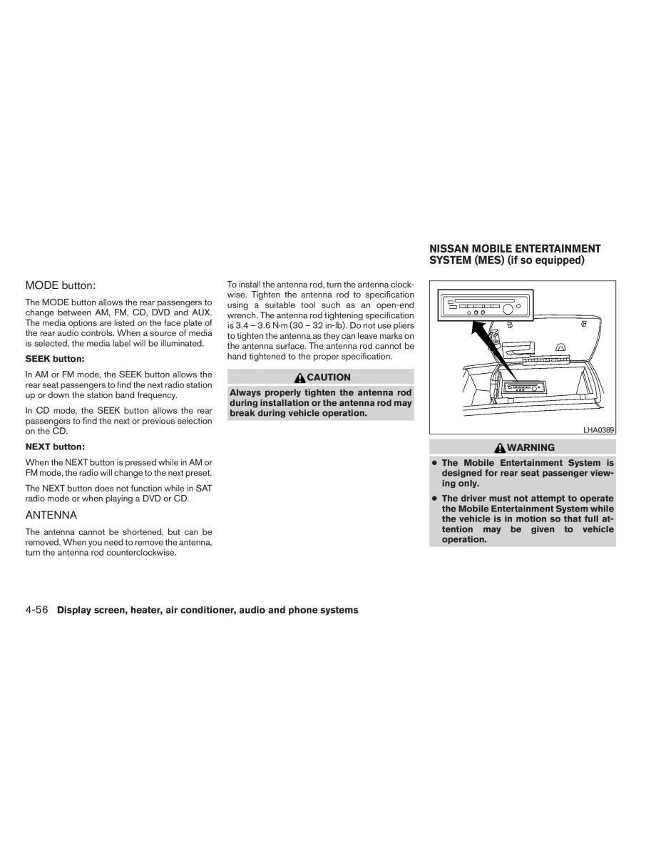 Nissan Titan I 1 owners manual / page 225