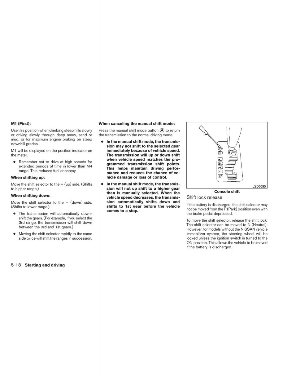 Nissan Titan I 1 owners manual / page 269