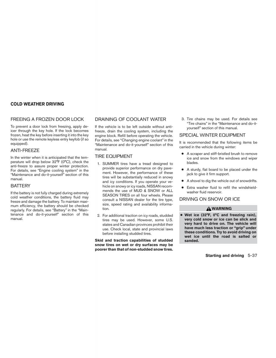 Nissan Titan I 1 owners manual / page 288