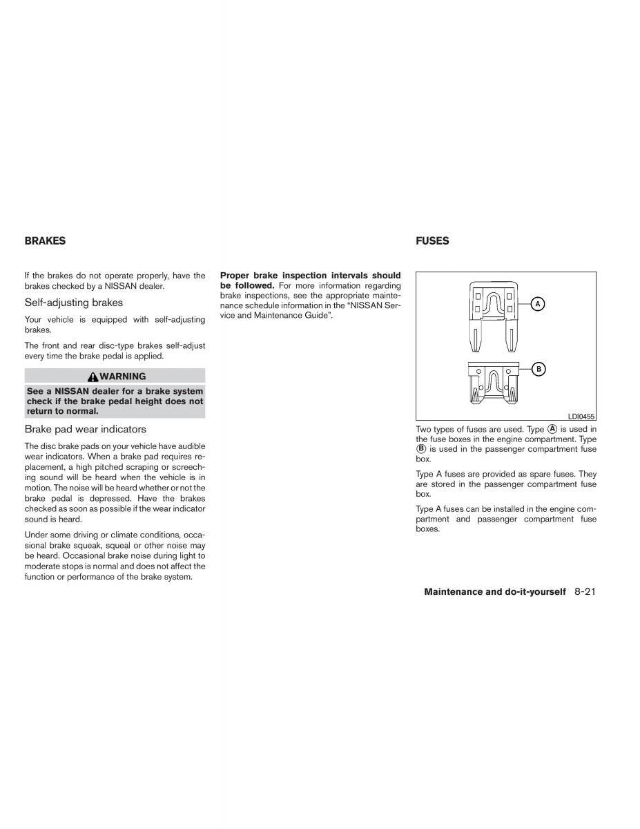 Nissan Titan I 1 owners manual / page 330