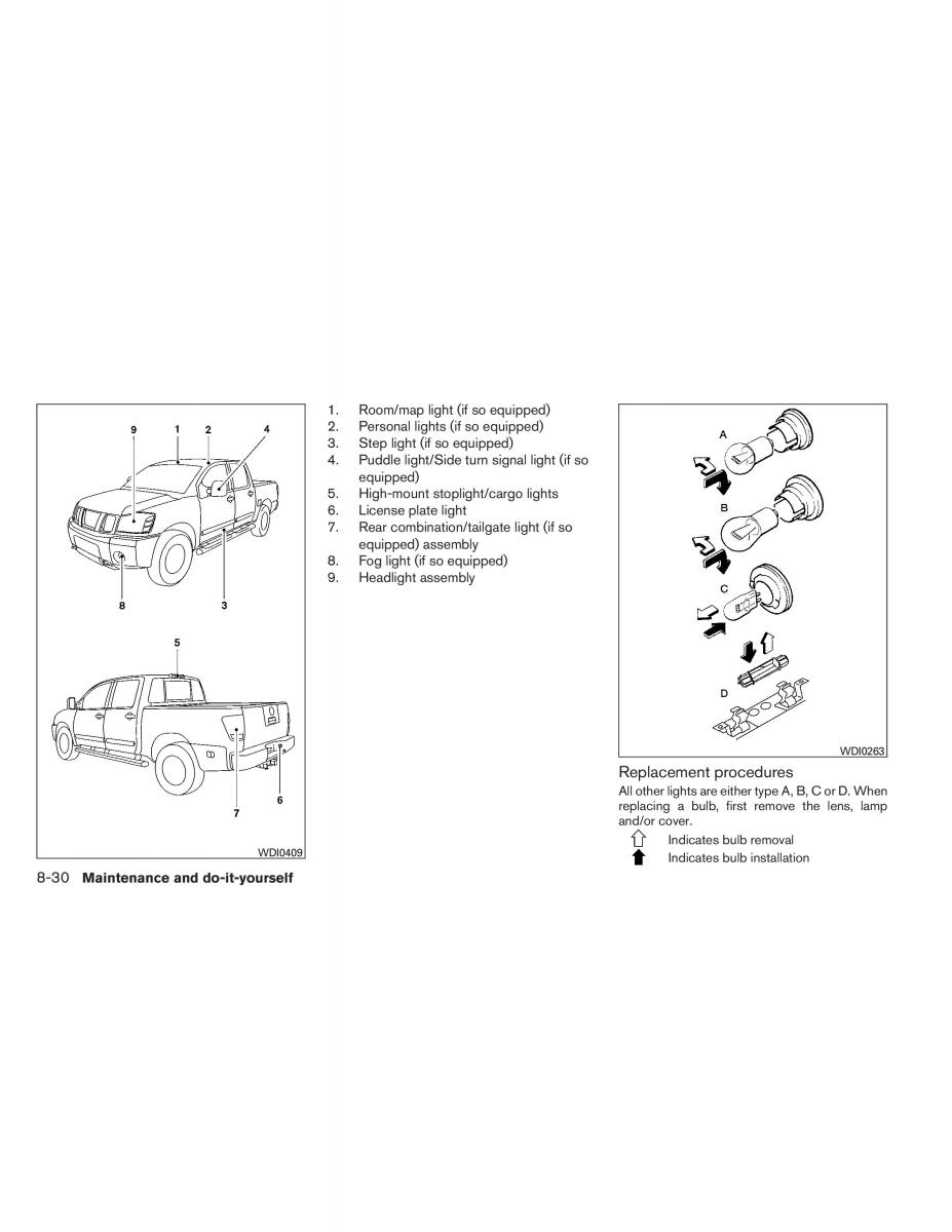 Nissan Titan I 1 owners manual / page 339