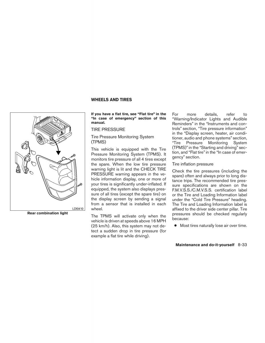 Nissan Titan I 1 owners manual / page 342