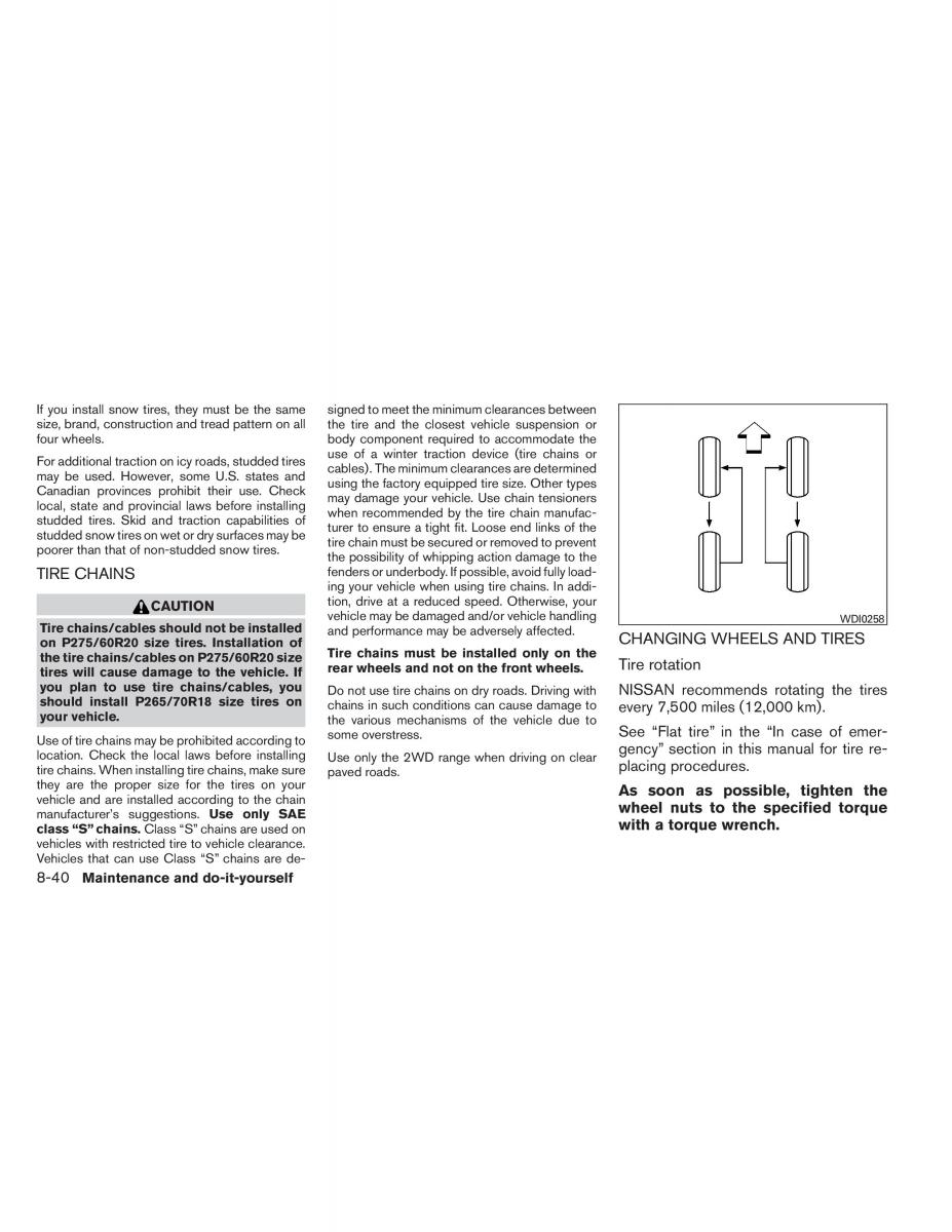 Nissan Titan I 1 owners manual / page 349